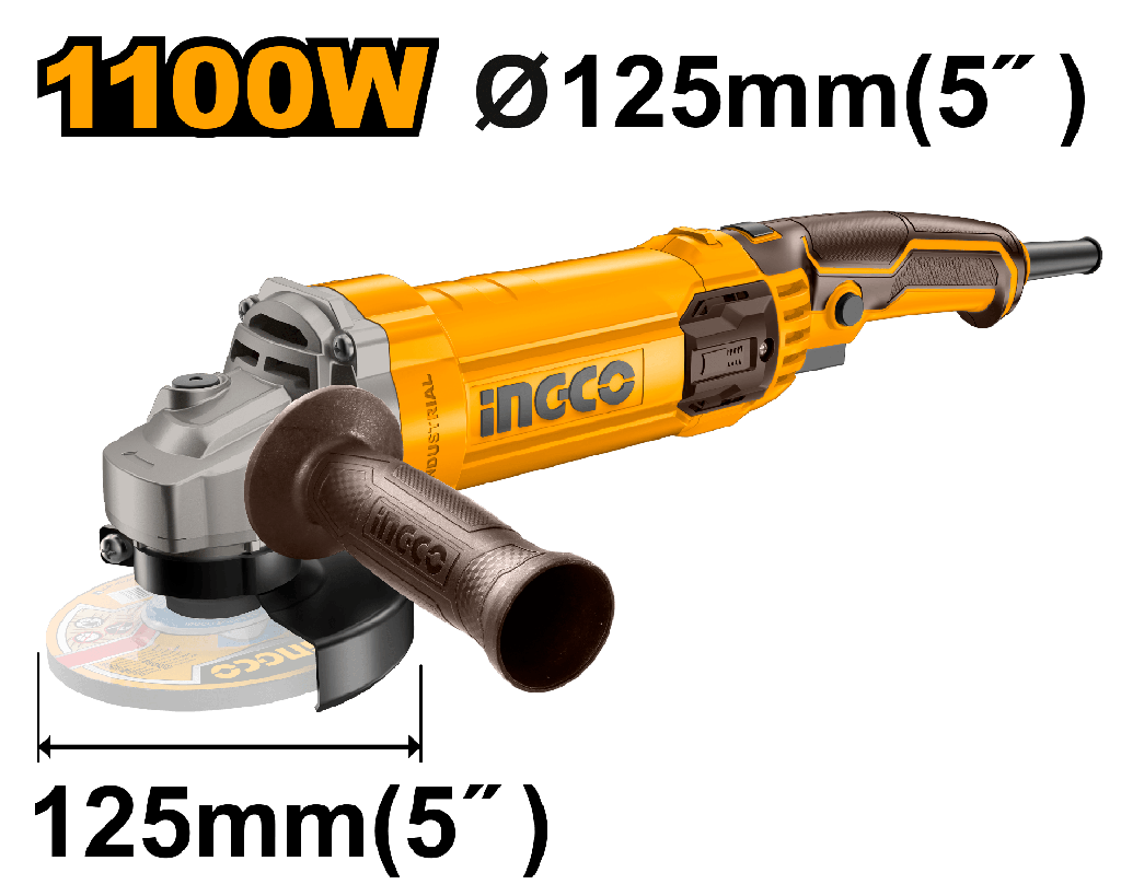 AMOLADORA 125mm 1100w