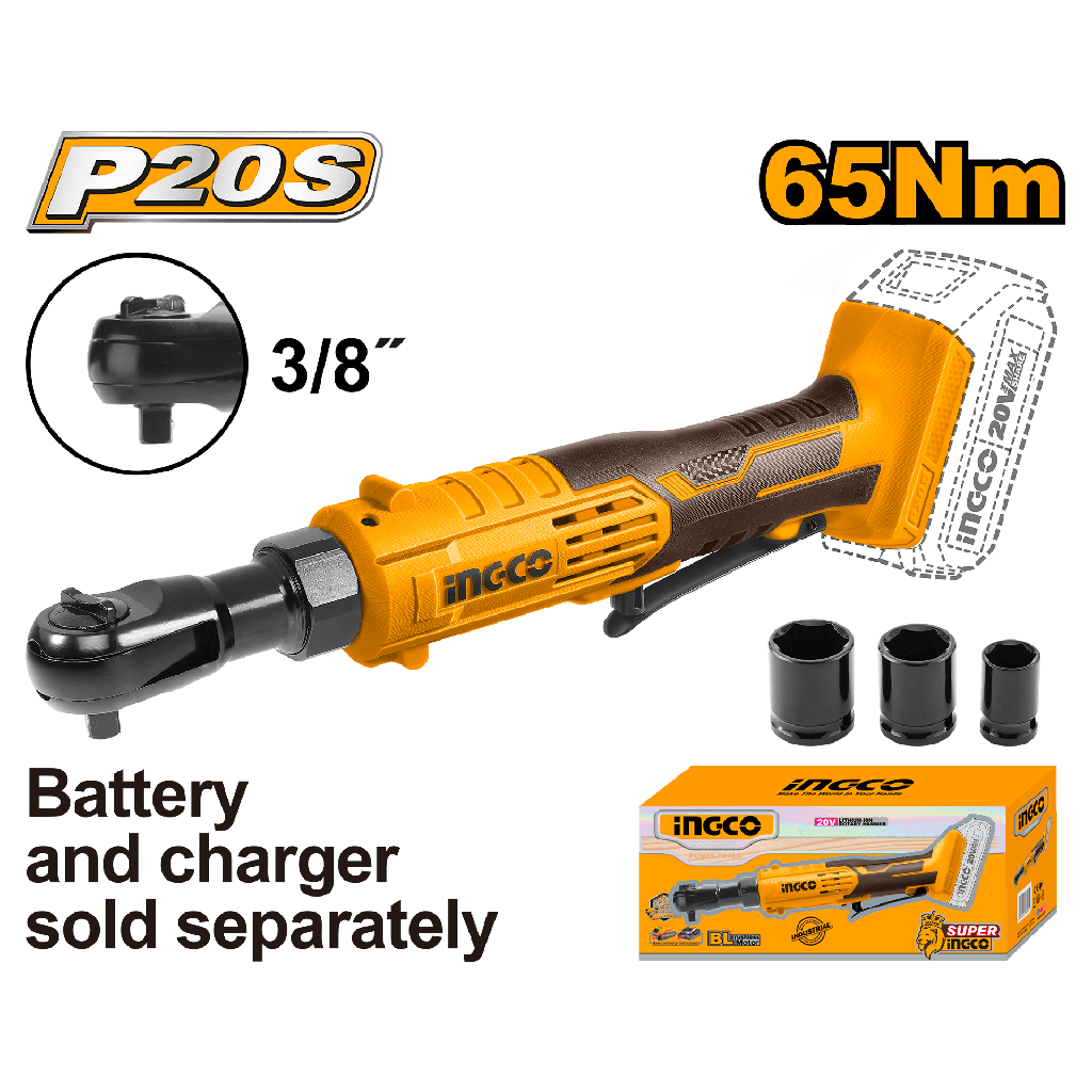 LLAVE CARRACA 20 V 3/8"