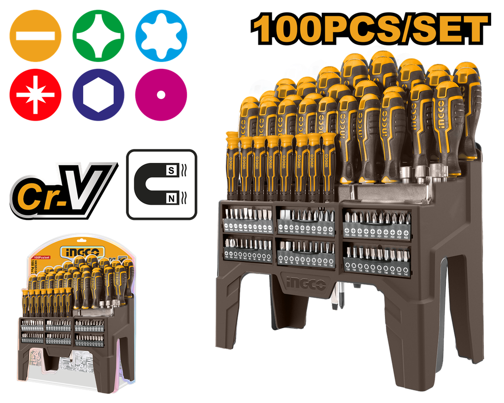 JUEGO 100 DESTORNILLADORES