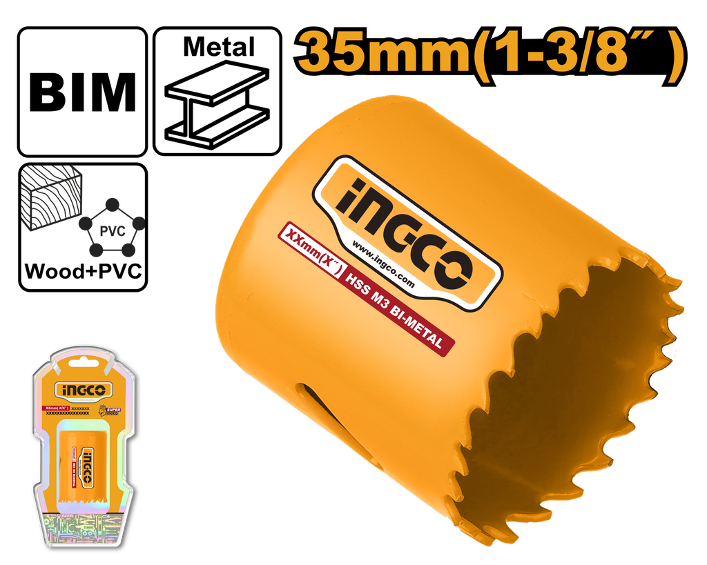 CORONA BIMETAL 35 MM INGCO HSB10351