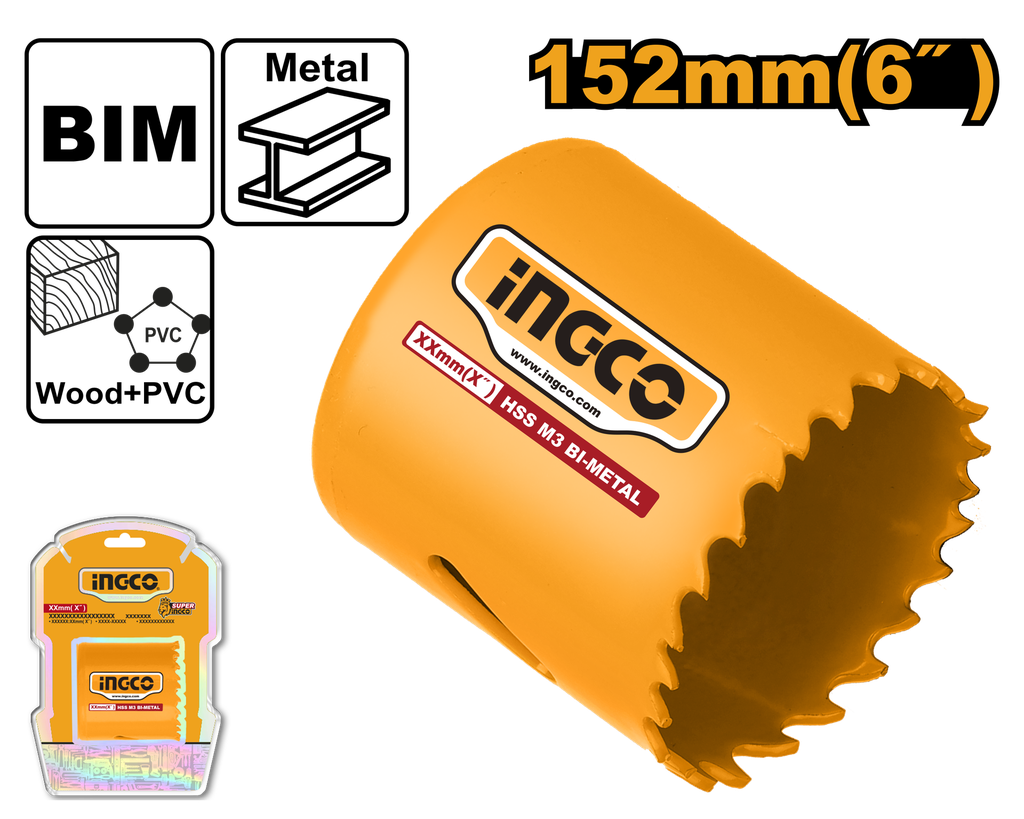 CORONA BIMETAL 152 MM INGCO HSB101521