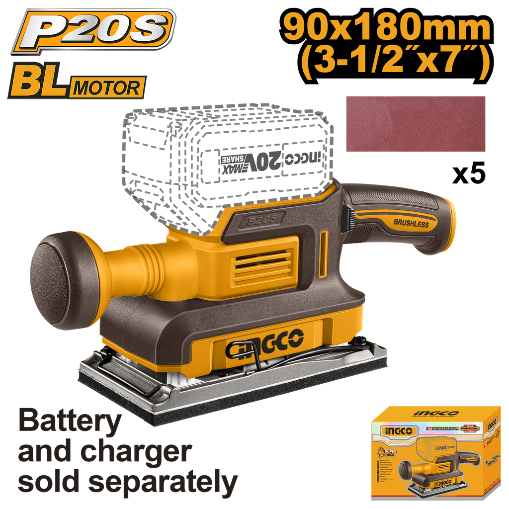 LIJADORA ORBITAL 20V (90*180mm)