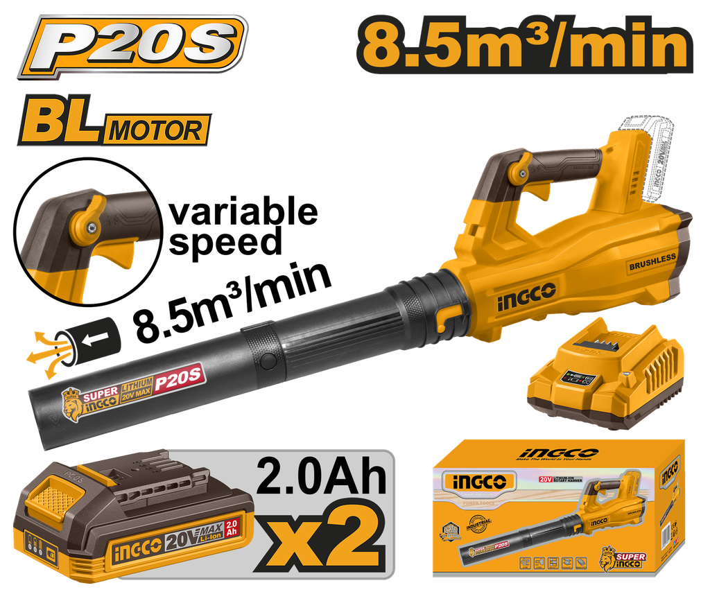 SOPLADOR 20V 8,5 m³/min