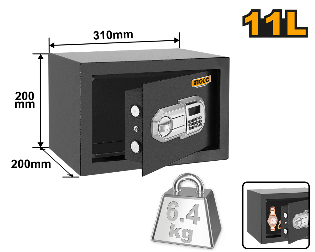 CAJA FUERTE ELECTRONICA 11L