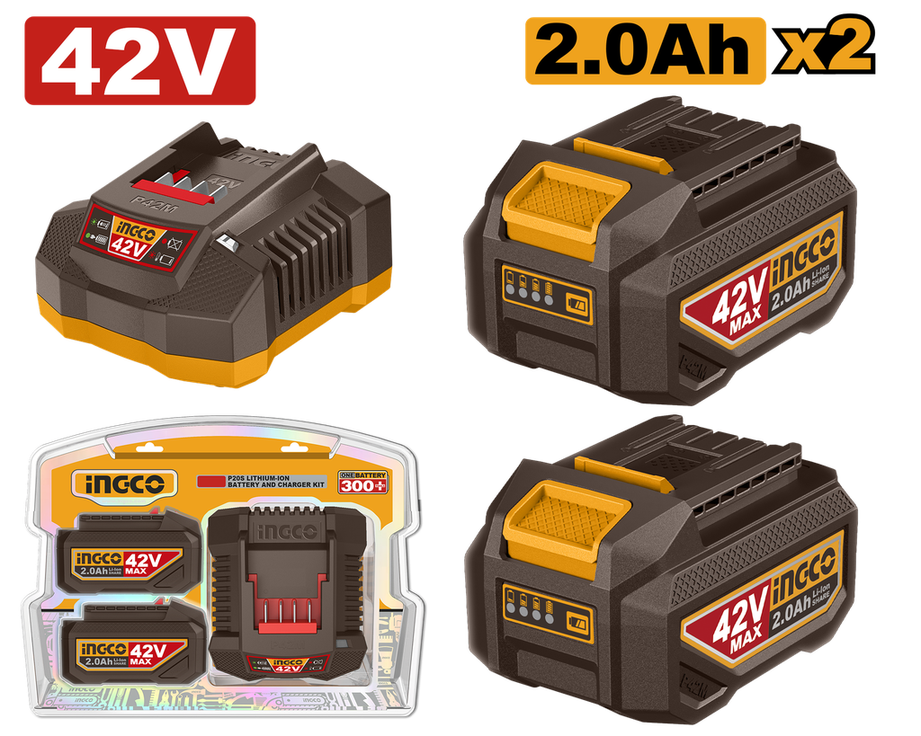 PACK CARGADOR + 2 BATERIAS 2 Ah 42V