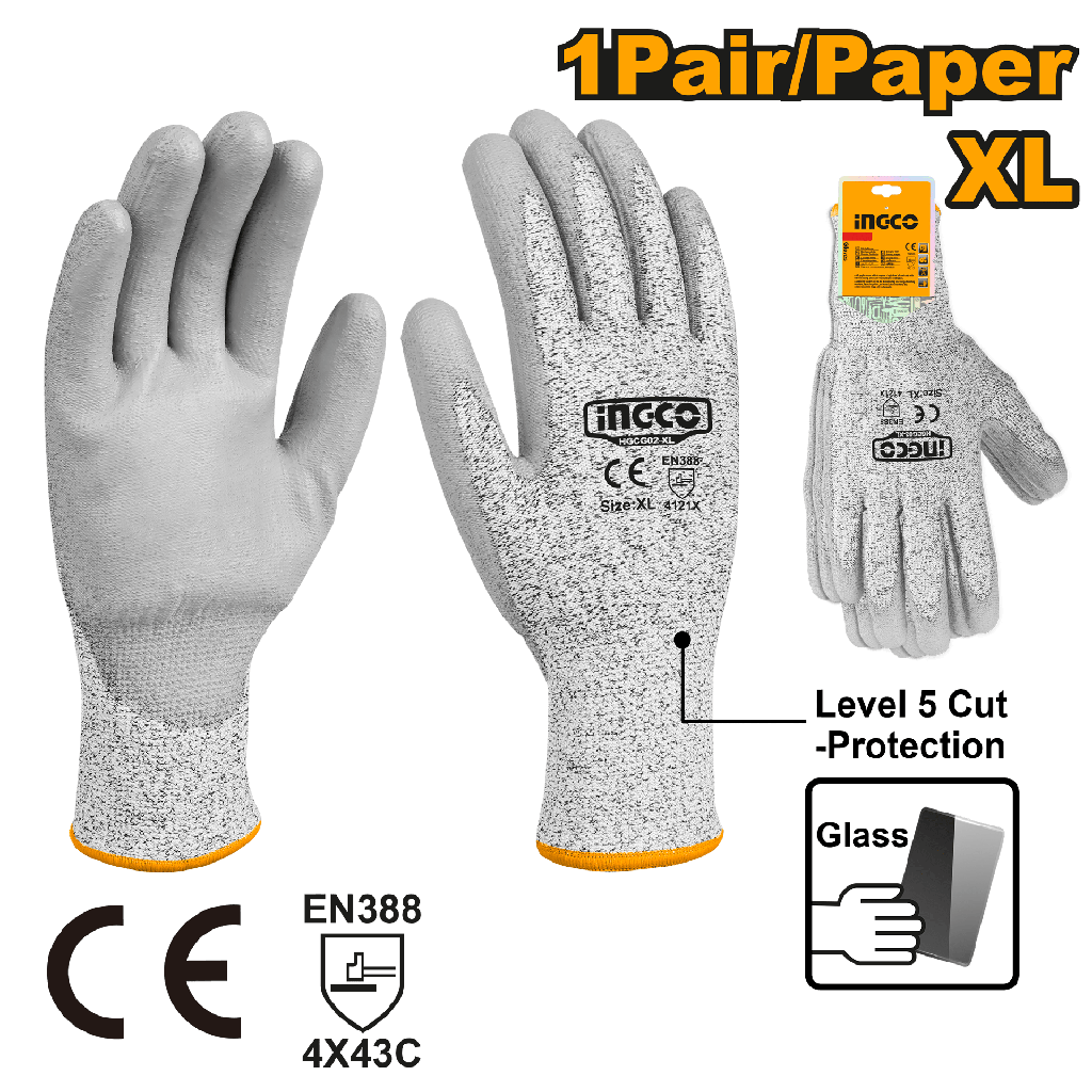 GUANTES RESISTENTES A CORTES XL Pack ind. 12 u.