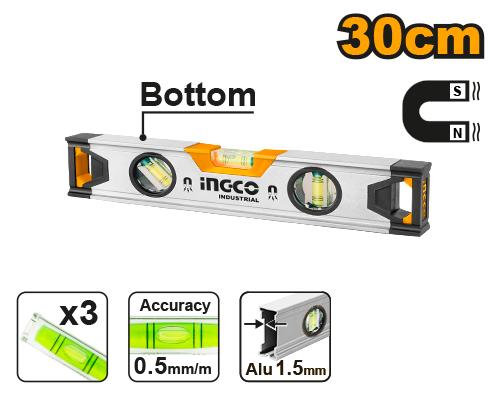 NIVEL DE BURBUJA MAGNETICO 30 cm