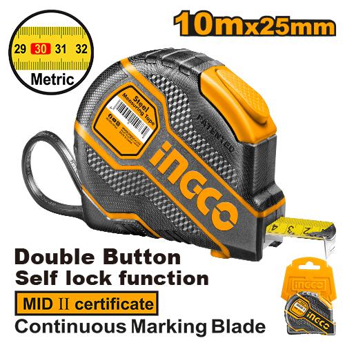 FLEXOMETRO PRO 10 MTS 25 MM INGCO HSMT08101E