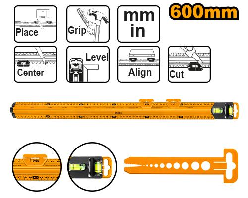 REGLA/NIVEL MEDICION 600mm