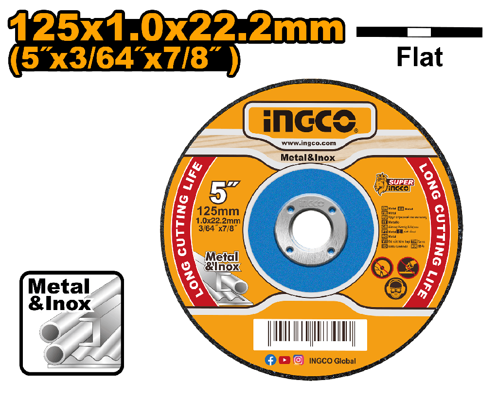 DISCO CORTE METAL-INOX ULTRAFINO 125mm *Pack Indivisible 25u.