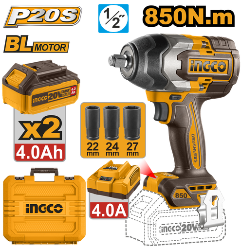 [CIWLI2085E] [1011] LLAVE DE IMPACTO  20V 850 Nm 1/2"
