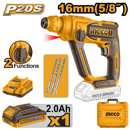 [CRHLI201681E] [1306] MARTILLO ROTATIVO 16mm 20 V