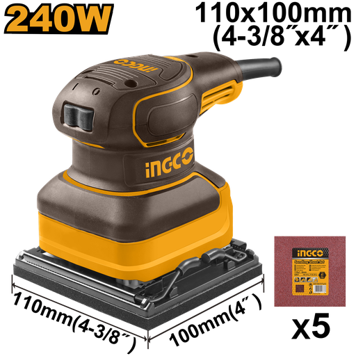 [PS2416] [0768] LIJADORA MANO ORBITAL 240w (110*100mm)