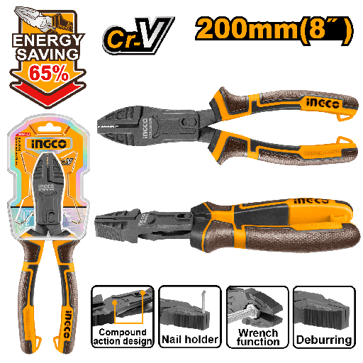 [HCCP58200] [1054] ALICATE  PRO UNIVERSAL COMBINADO 200mm