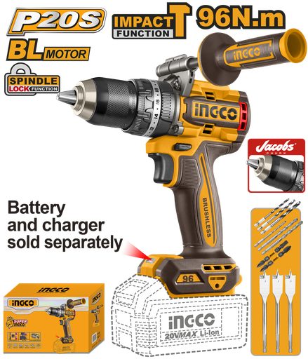 [CIDLI209685] [1358] TALADRO ATORNILLADOR 20V 96Nm *No incluye Car/Bat