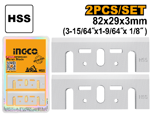 [EPB820301] [1427] BLISTER  2 PCS  CUCHILLA CEPILLO INGCO EPB820301