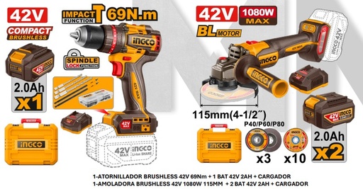 [PACK 4201] [4201] PACK 42V CIDLI426981E + CAGLI4108112E