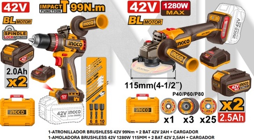 [PACK 4202] [4202] PACK 42V CIDLI429982E + CAGLI4128112E