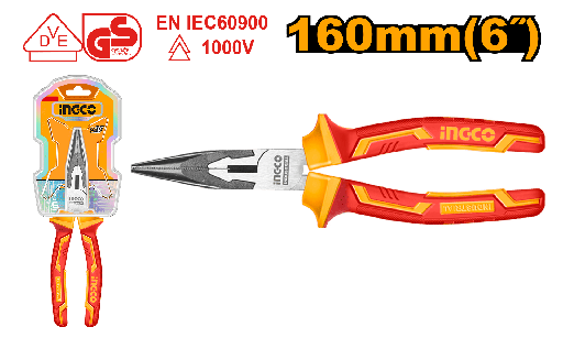 [HILNP28168] [1078] ALICATE PUNTA LARGA AISLADO 160mm