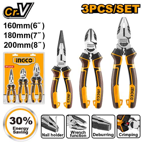 [HKHLPS2831] [0279] JUEGO 3 ALICATES PRO 160/180/200mm