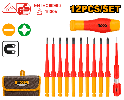 [HKISD1201] [1061] DESTORNILLADOR 12 EN 1 AISLANTE +DETECTOR TENSION