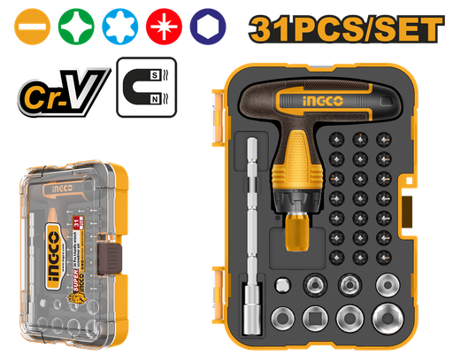 [HKSDB0318] [0098] SET 31 PCS  DESTORNILLADOR MANGO  T