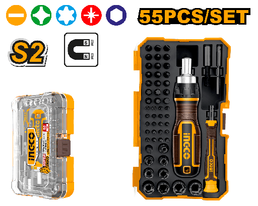 [HKSDB0558] [1297] JUEGO 55 PUNTAS DESTORNILLADOR