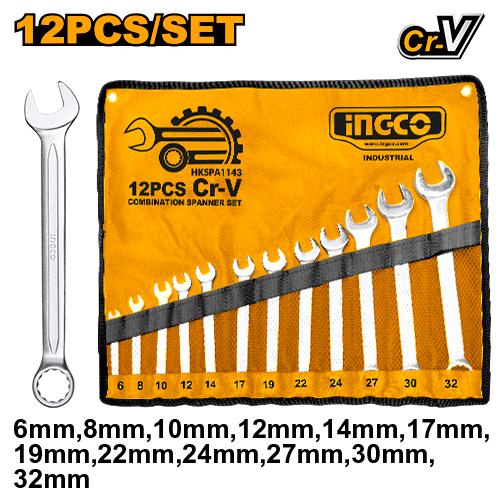 [HKSPA1143] [0158] JGO 12  LLAVES COMBINADAS