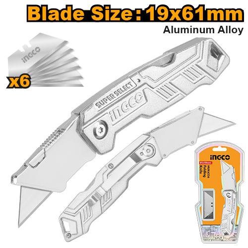 [HUK6236] [0127] CUTTER TIPO NAVAJA PLEGABLE 19*61mm